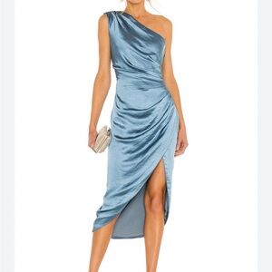 Elliatt Teal One-Shoulder Dress NWT